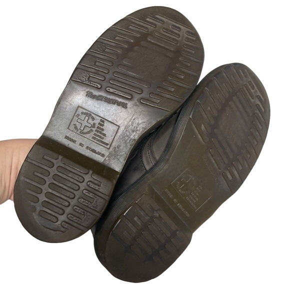 Dr. Martens Dusky Gray Leather Lace Up Kids Oxford Shoes Size 1 - Picture 8 of 8